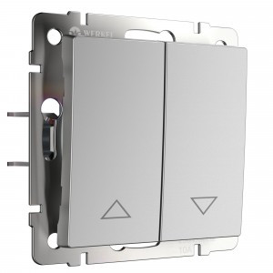 Werkel мех. выкл. жалюзи СУ 2 кл. 10A серебр. (WL06-01-02 a041295)W1124506 a051511