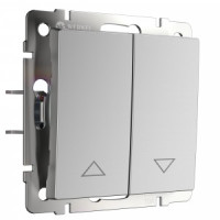 Werkel мех. выкл. жалюзи СУ 2 кл. 10A серебр. (WL06-01-02 a041295)W1124506 a051511