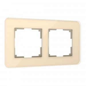 Werkel рамка СУ 2 мест. Elite (айвори, стекло) W0022443 a057883