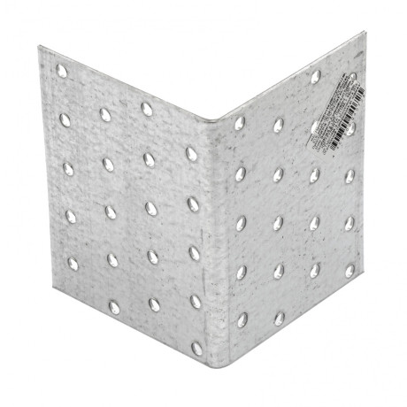 Крепежный уголок равносторонний 2 мм, KUR 80 х 80 х 100 мм Сибртех