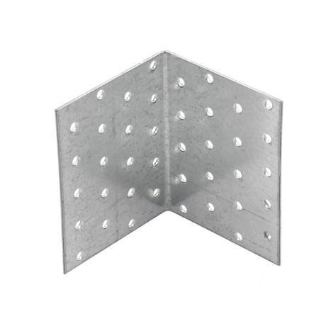 Крепежный уголок равносторонний 2 мм, KUR 80 х 80 х 100 мм Сибртех