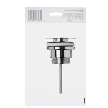 Донный клапан для раковины, хром