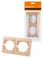 TDM Лама рамка 2 мест. горизонтальная сосна SQ1815-0330