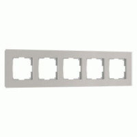 Werkel рамка СУ 5 мест. Senso (дымчатый, стекло soft-touch) W0053117