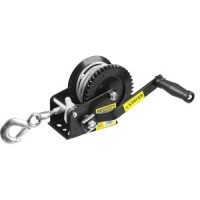 Лебедка ручная барабанная STAYER &quot;MASTER&quot;, тяговая, тросовая, 0,7т, 8м