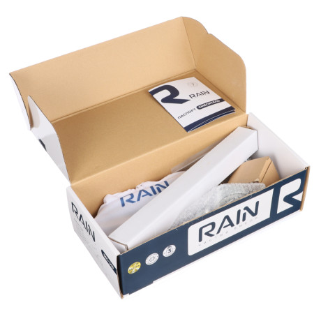 RAIN Смеситель для ванны Нефрит, прямой излив 35см, керам. кран-буксы 1/2, душ. набор, латунь, хром