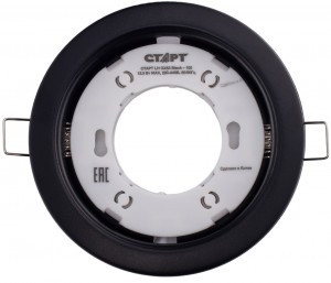 СТАРТ GX53 св-к встр. 15,5W 106x36 черный без лампы монтажное отверстие d85мм 19417