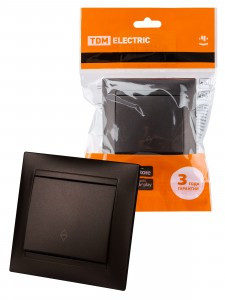 TDM ЛАМА выкл. СУ проход. 1 кл. 10А шоколад (10!) SQ1815-0506