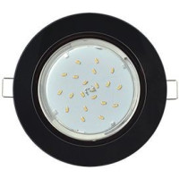 Ecola GX53 H4 5310 св-к Стекло Круг хром-черный 38x126 FP53RNECH (10!)