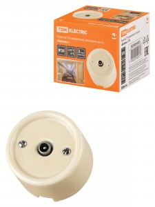 TDM Болонь Розетка TV оконечная сл. кость Ретро SQ1820-0353