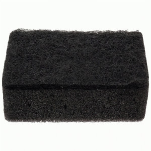 Губки для посуды двухслойные прямоугол. ППУ, 9,5*6,5*3см, KS-08, 10шт, черный 107569 Рыжий кот