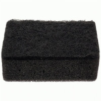 Губки для посуды двухслойные прямоугол. ППУ, 9,5*6,5*3см, KS-08, 10шт, черный 107569 Рыжий кот