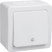 IEK ГЕРМЕС PLUS ВСк20-1-0-ГПБ выкл. 1 кл. кноп. ОУ IP54 (цвет клавиш: белый) EVMP13-K01-10-54-EC