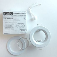 Ecola &quot;Сделай сам Хрустал. св-к&quot; Основа MR16 GU5.3 10 отверстий Белый 35x85 DW16RVECB (10!)