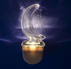 Uniel DTL-315 ночник 0.1W Месяц, 220V, пластик, белый, BL