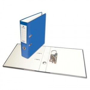 Папка-регистратор BRAUBERG "ECO" 80 мм, синяя 221396