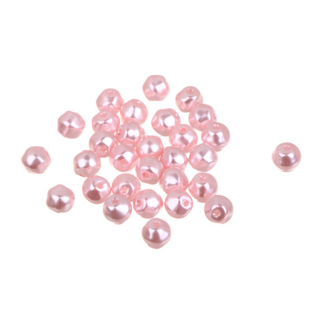 Набор бисера в виде жемчуга, 3x30шт, пластик, 4 цвета