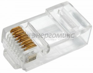 PROconnect Штекер 8Р8С (RJ45) CAT 5e цена за шт.(100!) 05-1021-3