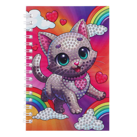 ХОББИХИТ Набор для творчества "Скетчбук со стразами", основа, стразы, стилус, 10х15см, 4-6 диз.