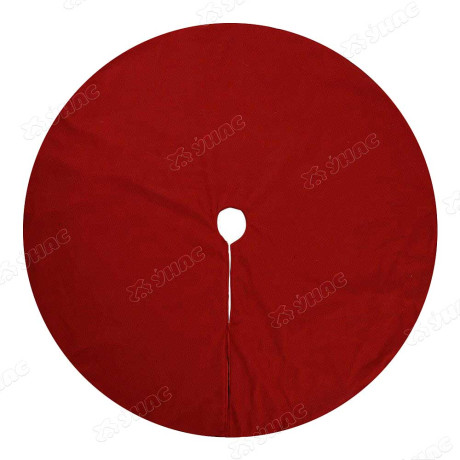 Юбка для новогодней елки К334 90см (красный фетр) (120)