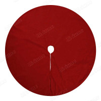Юбка для новогодней елки К334 90см (красный фетр) (120)