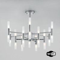 Bogate&#039;s Люстра G4 24x3W 600x500 металл/хром/белый Bastone 345 a053998