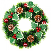Венок Новогодний SYCB17-161 27 см Волшебная страна