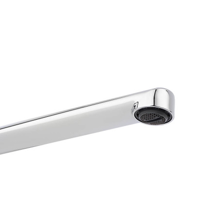 RAIN Смеситель для ванны Опал, прямой излив 35см, душ. набор, картридж 35мм, латунь, хром