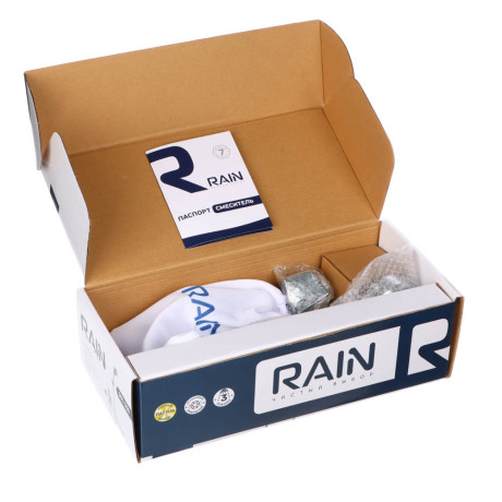 RAIN Смеситель для ванны Опал, прямой излив 35см, душ. набор, картридж 35мм, латунь, хром