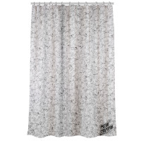 BY Русские Супергерои Шторка для ванной, с утяжелителем, полиэстер 90 г/м2, 180x180см, белая