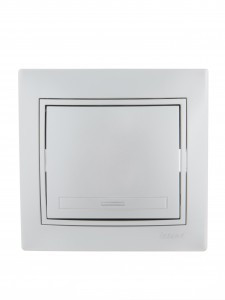 Lezard Мира выкл. СУ 1 кл. 10А металлик серый (корпус PC) 701-1010-100