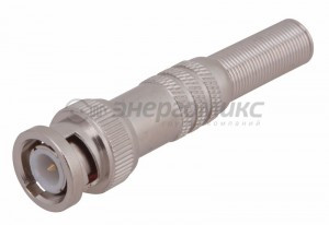 Штекер BNC под пайку с пружиной металл (универсальный) REXANT цена за шт (50!), 05-3075