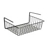 Корзина подвесная на полку тм VETTA, металл, 35х26х13,5см, цвет черный