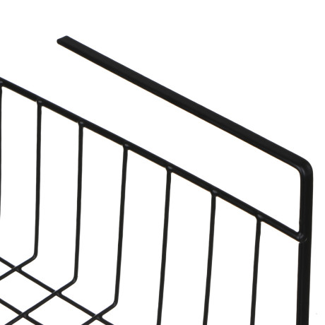 Корзина подвесная на полку тм VETTA, металл, 35х26х13,5см, цвет черный