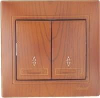 Lezard Мира выкл. СУ 2 кл. 10А (проходн.) сосна (корпус PC) 701-0801-106