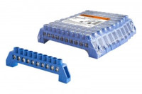 TDM Шина "N" нулевая в изоляторе 6х9мм 10 групп никелированная (10!) SQ0801-0319