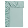 BY COLLECTION Простыня на резинке 140х200х25см, 100% хлопок, голубой