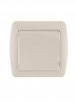 Lezard DEMET выкл. ОУ 1 кл. 10А крем (основание PBT, корпус PC) 711-0300-100