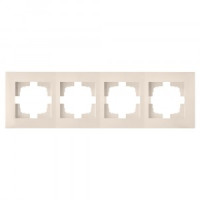 Bylectrica НОВЫЙ СТИЛЬ рамка 4 мест. СУ беж., (ЮЛИГ.735212.554 бежевый)