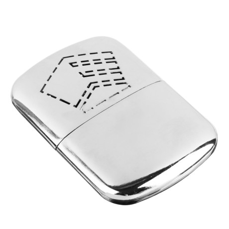 Грелка каталитическая для рук тм ЕРМАК, чехол в комплекте, цинковый сплав, 9,8х6,8х1,6см,