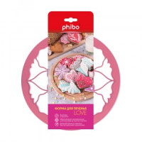 Форма д/печенья &quot;LOVE&quot; розовый 433248105 Бытпласт