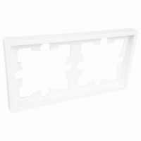 Bylectrica CARRE рамка СУ 2 мест. (корп. ABS) белый (ЮЛИГ.735212.592)