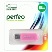 Флэш-диск USB 64GB Perfeo Perfeo C03 Pink