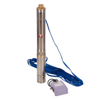 Скважинный насос DWC-4-80, центробежный, диаметр 4&quot;, 1500 Вт, 5700 л/ч, напор 80 м Denzel