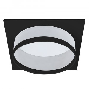 Feron cв-к встр. GX70 IP20 черный квадрат 140х55 DL701 51096