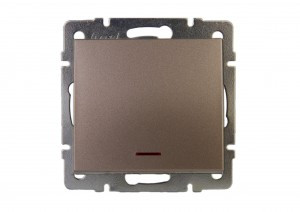 Lezard RAIN мех. выкл. СУ 1 кл. бронза матовый, инд. (корпус PC) 703-3188-111