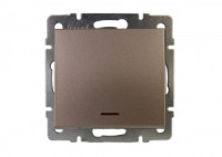 Lezard RAIN мех. выкл. СУ 1 кл. бронза матовый, инд. (корпус PC) 703-3188-111