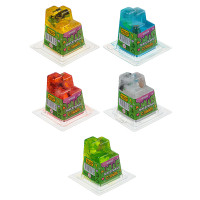 ИГРОЛЕНД Игрушка для детей из полимерных пластичных масс, &quot;Пиксельный Слайм&quot; 150 мл, с фиг., 4 диз.