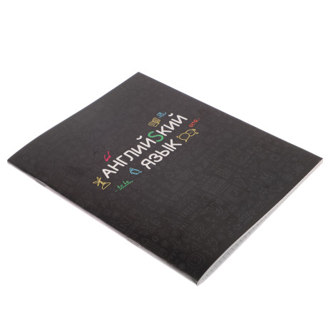 ClipStudio Тетрадь 48л. "Предметная", БЕЛЫЕ ЛИСТЫ, обл.картон, скрепка, 7 видов, справ.мат-л