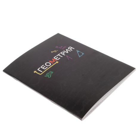 ClipStudio Тетрадь 48л. "Предметная", БЕЛЫЕ ЛИСТЫ, обл.картон, скрепка, 7 видов, справ.мат-л